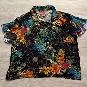 Johnny Was jersey polo tee